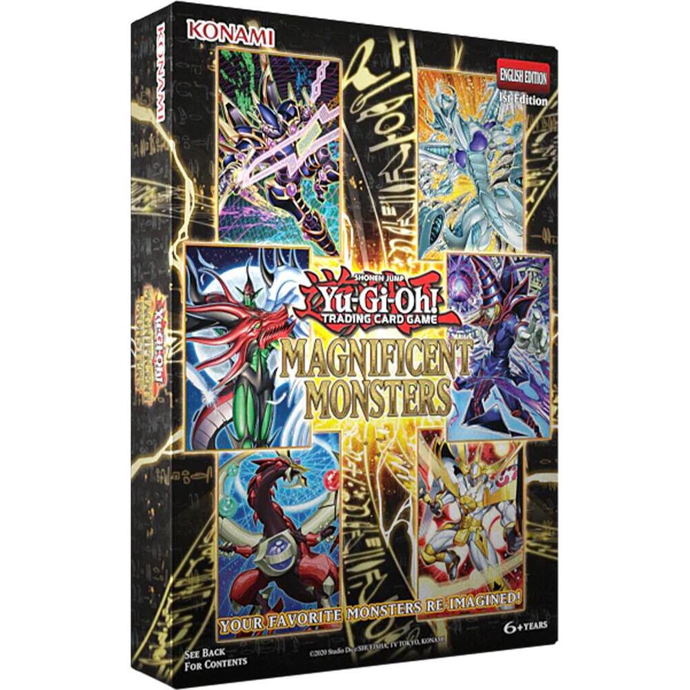 Yu-Gi-Oh Magnificent Monsters Box
Yu-Gi-Oh Magnificent Monsters serial-numbered Grand Master Rare card
Magnificent Monsters Starlight Rare and Secret Rare cards
Yu-Gi-Oh Magnificent Monsters extended art reimagined anime cards