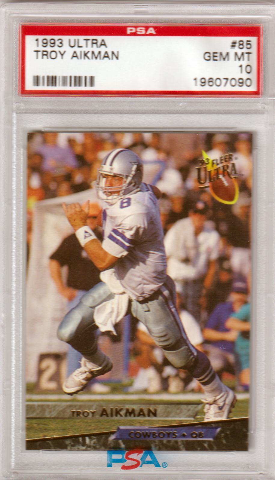 TROY AIKMAN 1993 Fleer Ultra #85 PSA 10 GEM MINT - COWBOYS