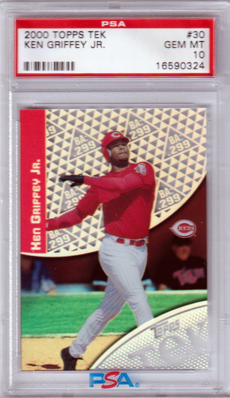 KEN GRIFFEY JR. 2000 Topps Tek #30-11 PSA 10 GEM MINT - REDS