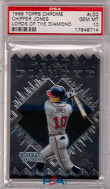 CHIPPER JONES 1999 Topps Chrome Lords Of The Diamond #LD2 PSA 10 GEM MINT