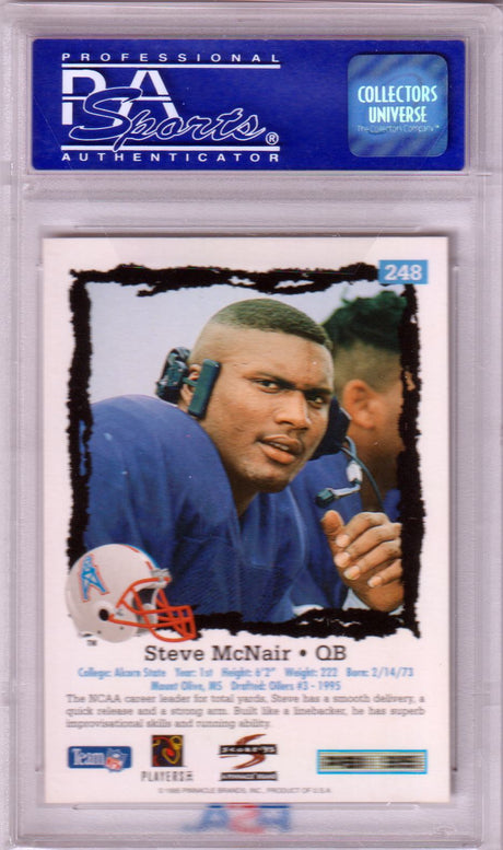 STEVE McNAIR 1995 Score RC Rookie #248 PSA 10 GEM MINT - OILERS