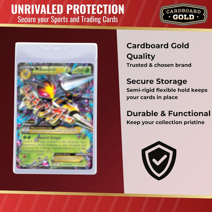 Cardboard Gold Card Saver 4 Semi-Rigid Holders - Columbia Sports Cards - image 6