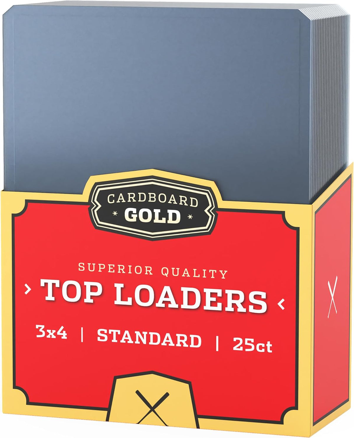 Cardboard Gold 35pt 3x4 Toploaders 100ct Bundle (4 Packs of 25) - Columbia Sports Cards