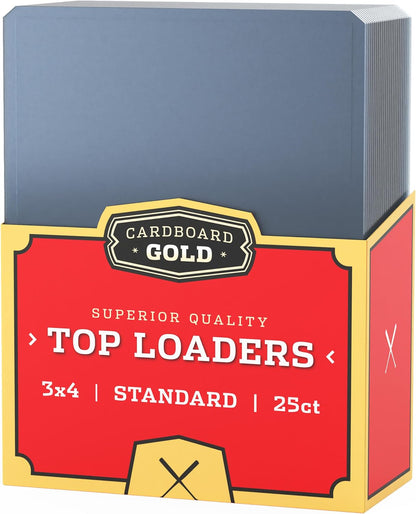 Cardboard Gold 35pt 3x4 Toploaders 100ct Bundle (4 Packs of 25) - Columbia Sports Cards