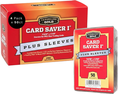Card Saver 1 Plus Sleeves Red Box - Cardboard Gold - Columbia Sports Cards