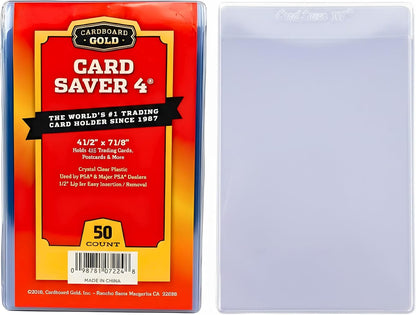 Cardboard Gold Card Saver 4 Semi-Rigid Holders - Columbia Sports Cards