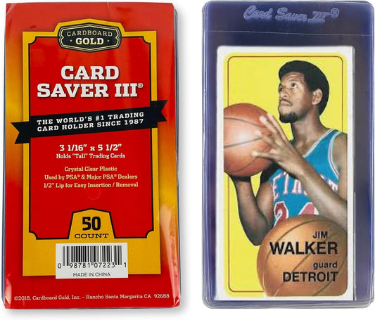 Cardboard Gold Card Saver 3 Semi-Rigid Holders - Columbia Sports Cards