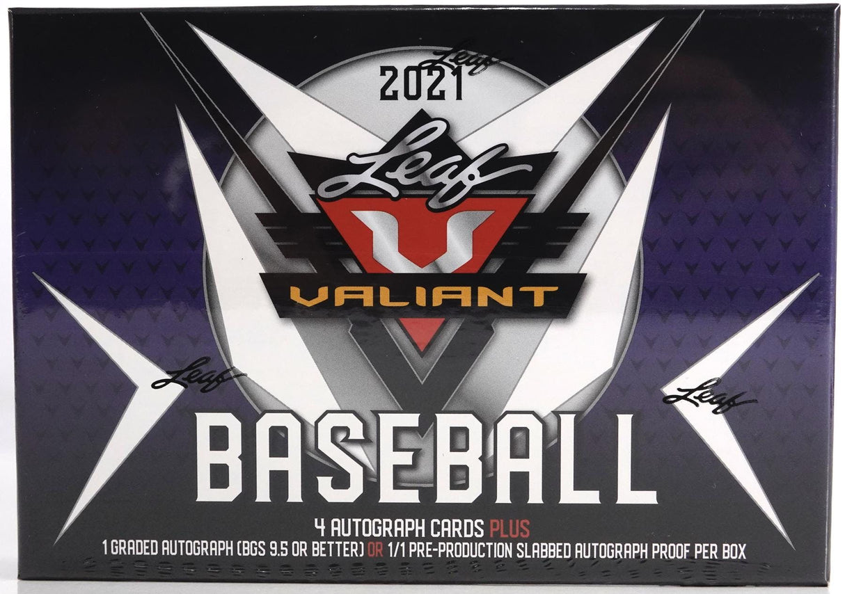 2021 Leaf Valiant Baseball Hobby Box
