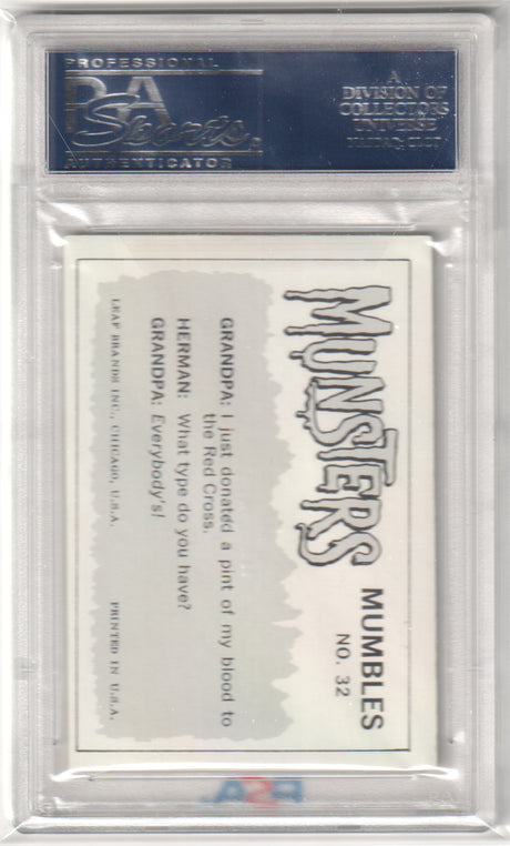 1964 The Munsters Just A Scratch, But #32 PSA 7 NM