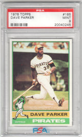 DAVE PARKER 1976 Topps #185 PSA 9 MINT - PIRATES