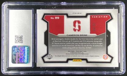 2024 Panini Prizm Draft Picks Cameron Brink #89 graded CGC 10 trading card