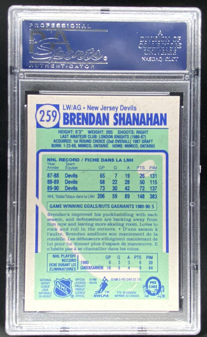 1990 O-Pee-Chee Brendan Shanahan #259 graded PSA 10 trading card