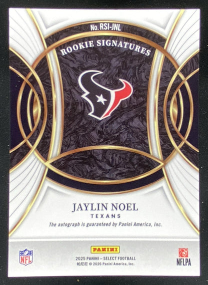 2025 Panini Select Jaylin Noel trading card