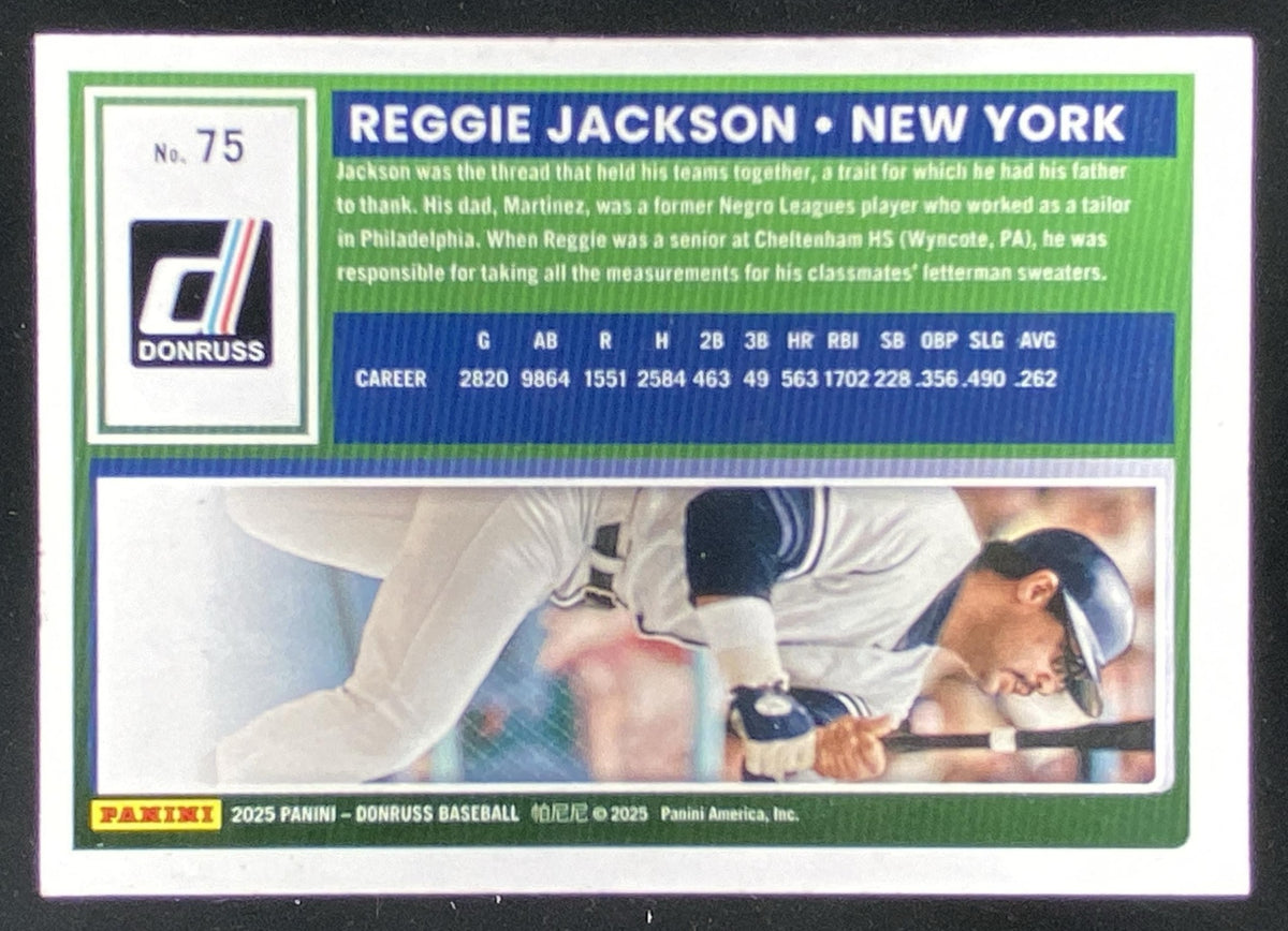 2025 Panini Donruss Reggie Jackson #75 trading card