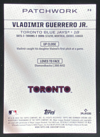 2026 Bowman Vladimir Guerrero Jr. #P-9 trading card