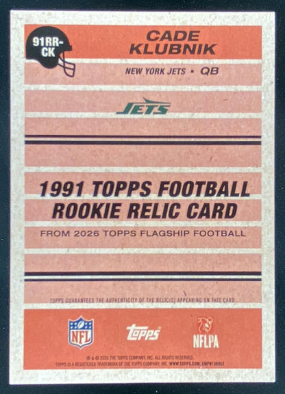 2026 Topps Cade Klubnik #91RR-CK trading card