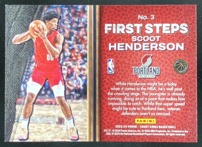 2023 Panini Court Kings Scoot Henderson #3 trading card