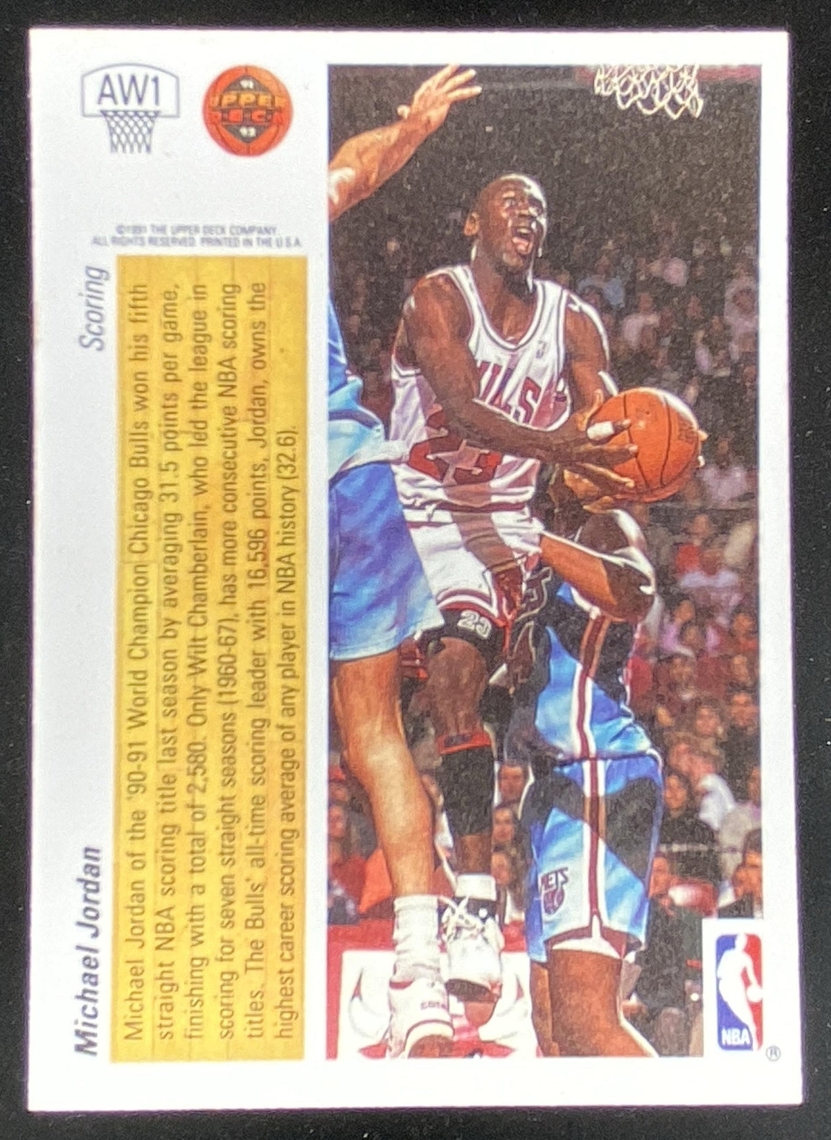 1991 Upper Deck Michael Jordan #AW1 trading card