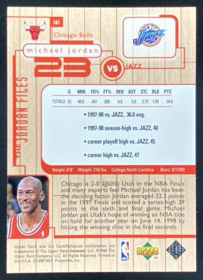 1998 Upper Deck Living Legend Michael Jordan #161 trading card