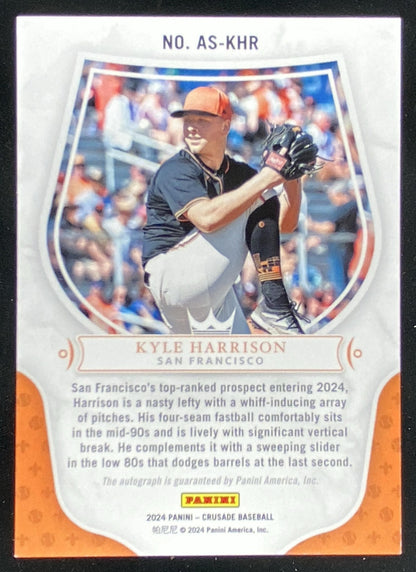 2024 Panini Crusade Kyle Harrison #AS-KHR trading card