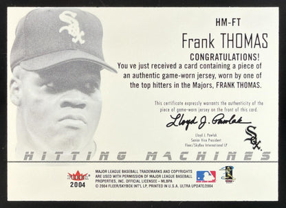 2004 Fleer Ultra Hitting Machines Frank Thomas Jersey
