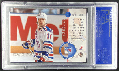 1996 Leaf Mark Messier #180 graded PSA 10 trading card