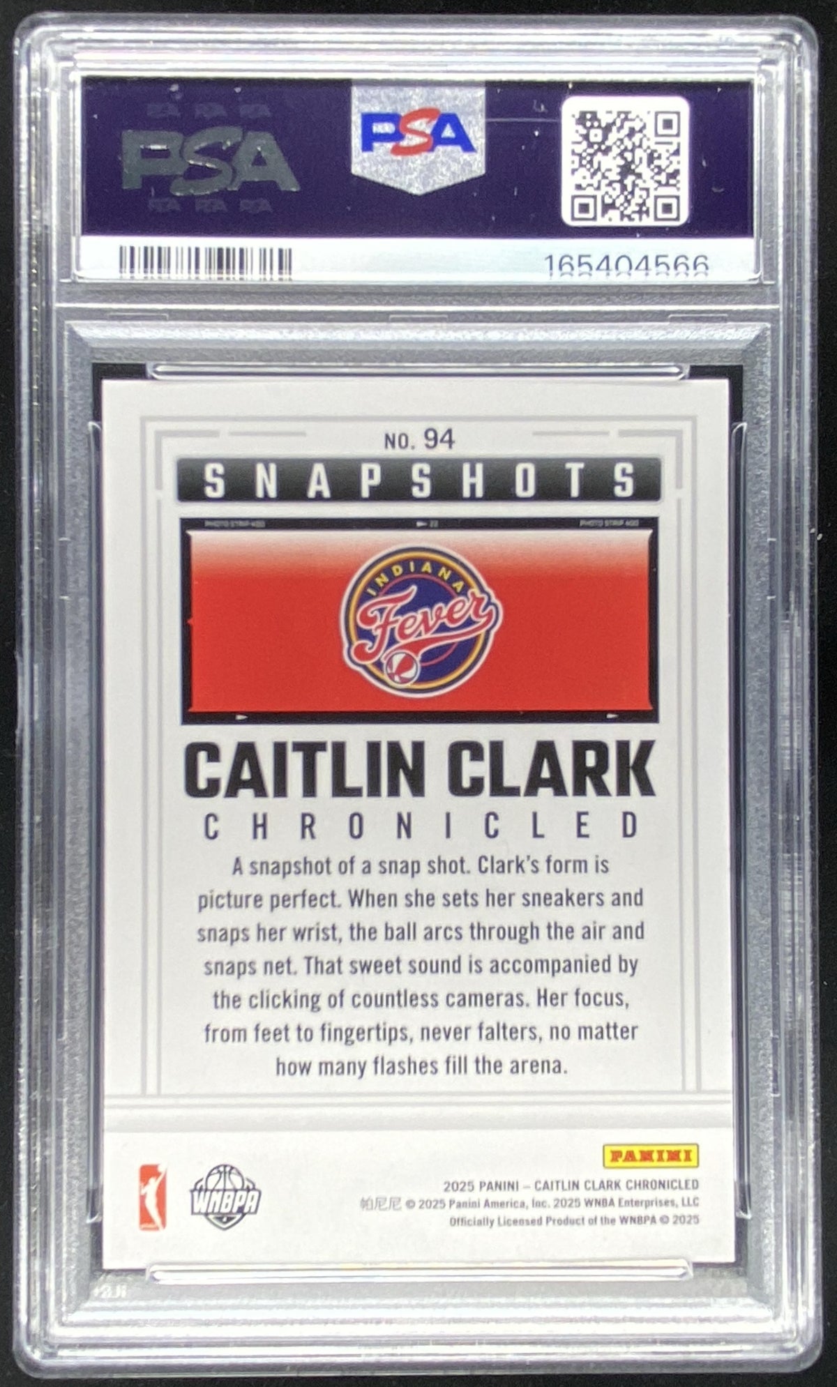 2025 Panini Chronicles Caitlin Clark #94 trading card