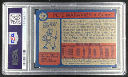 1974 Topps Pete Maravich #10 graded PSA 6 trading card