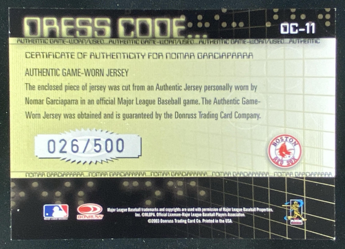 2003 Donruss Classics Nomar Garciaparra trading card