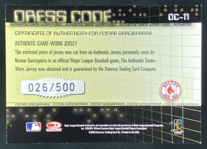2003 Donruss Classics Nomar Garciaparra trading card