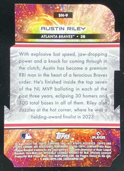 2024 Topps Cosmic Chrome Austin Riley #SN9 trading card