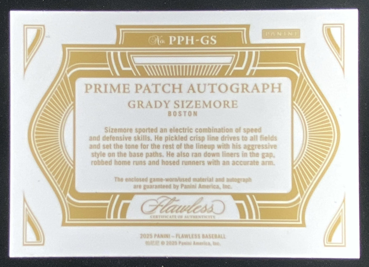 2025 Panini Flawless Grady Sizemore trading card