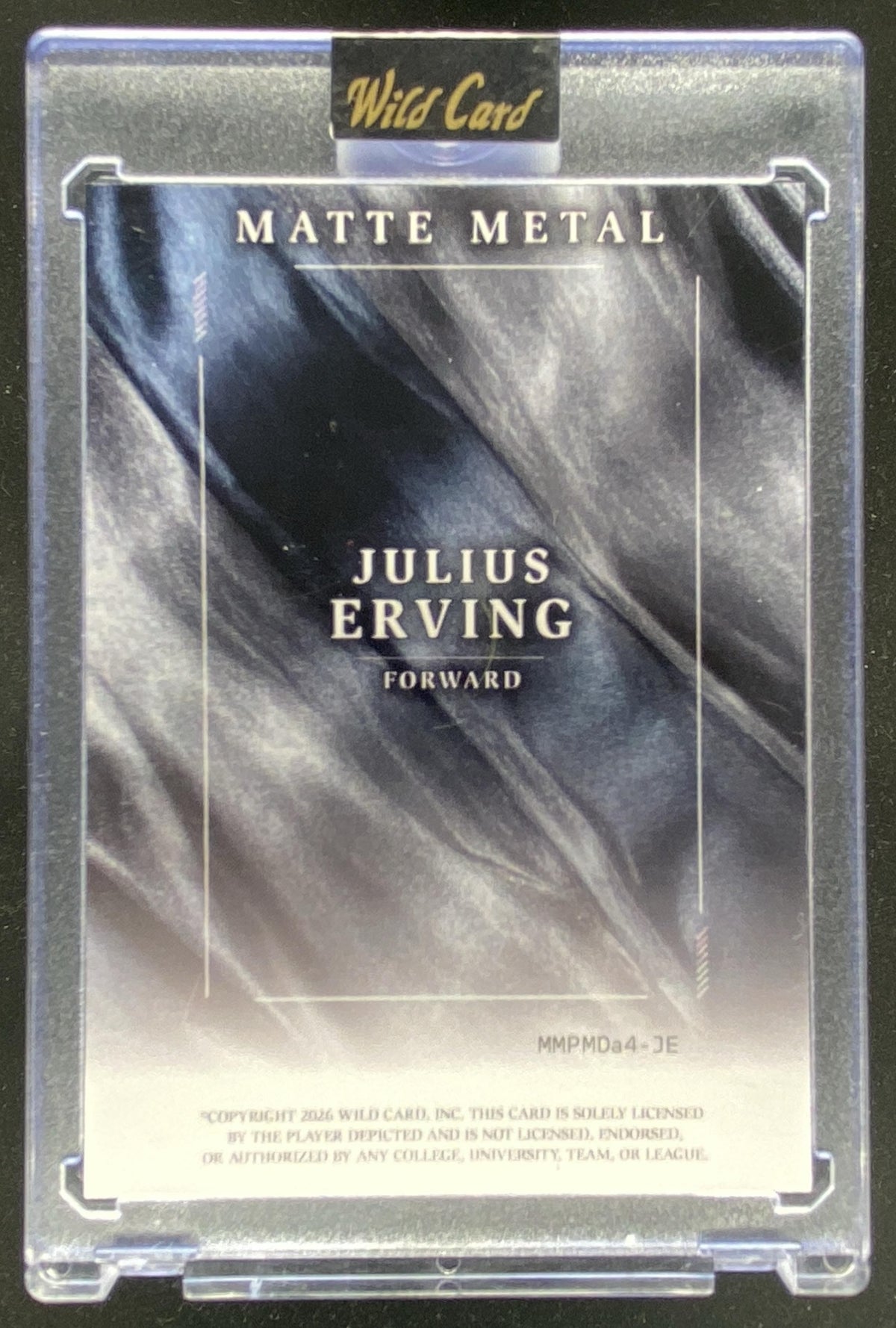Wild Card Matte Metal Julius Erving #MMPMDa4-JE trading card