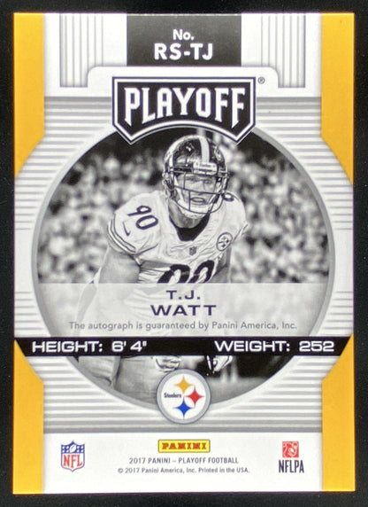 2017 Panini Playoff T.J. Watt #RS-TJ trading card