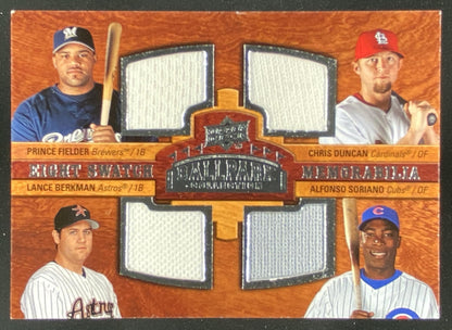 2008 Upper Deck Ballpark Collection Ken Griffey Jr. / Albert Pujols / Carlos Lee / Derrek Lee / Prince Fielder / Chris Duncan / Lance Berkman / Alfonso Soriano trading card
