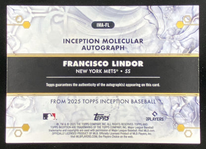 2025 Topps Inception Francisco Lindor #IMA-FL trading card