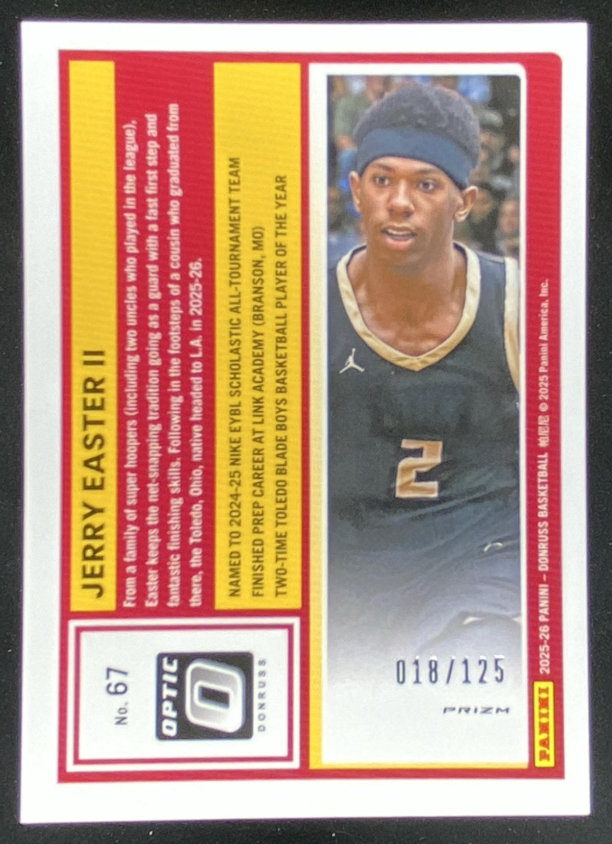 2025 Panini Donruss Jerry Easter II trading card