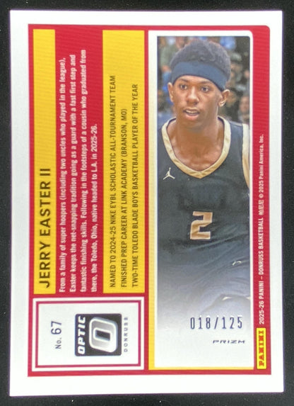 2025 Panini Donruss Jerry Easter II trading card