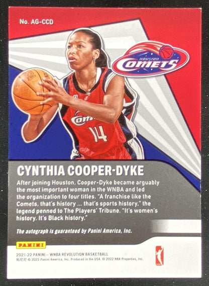 2022 Panini Revolution WNBA Cynthia Cooper-Dyke trading card