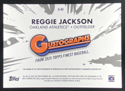 2025 Topps Finest Reggie Jackson #G-RJ trading card