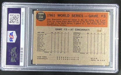 1962 Topps Roger Maris graded PSA 3 trading card