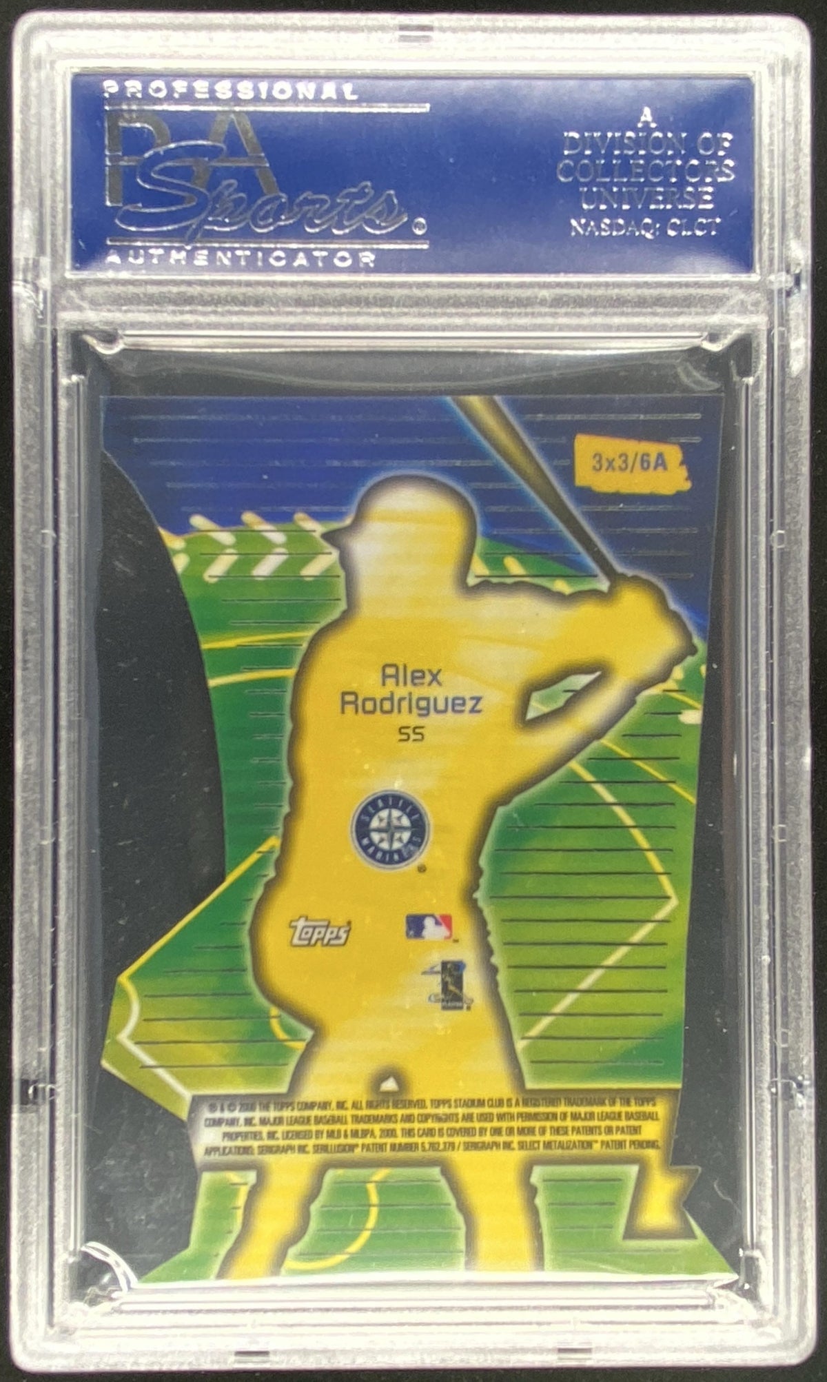 2000 Topps Stadium Club 3x3 Alex Rodriguez #6A graded PSA 10 trading card