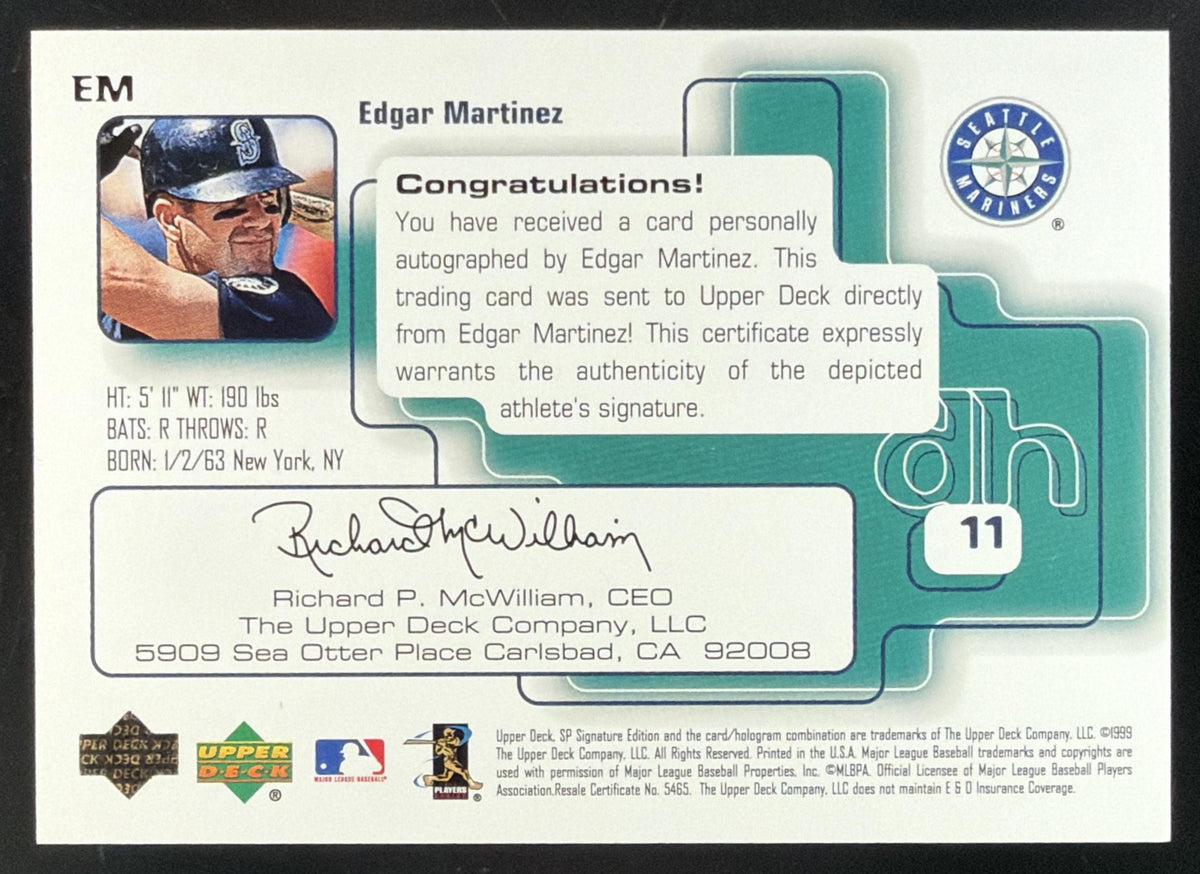 1999 SP Signature Edition Edgar Martinez Auto
