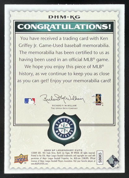 2009 SP Legendary Cuts Destined for History Ken Griffey Jr. Jersey
