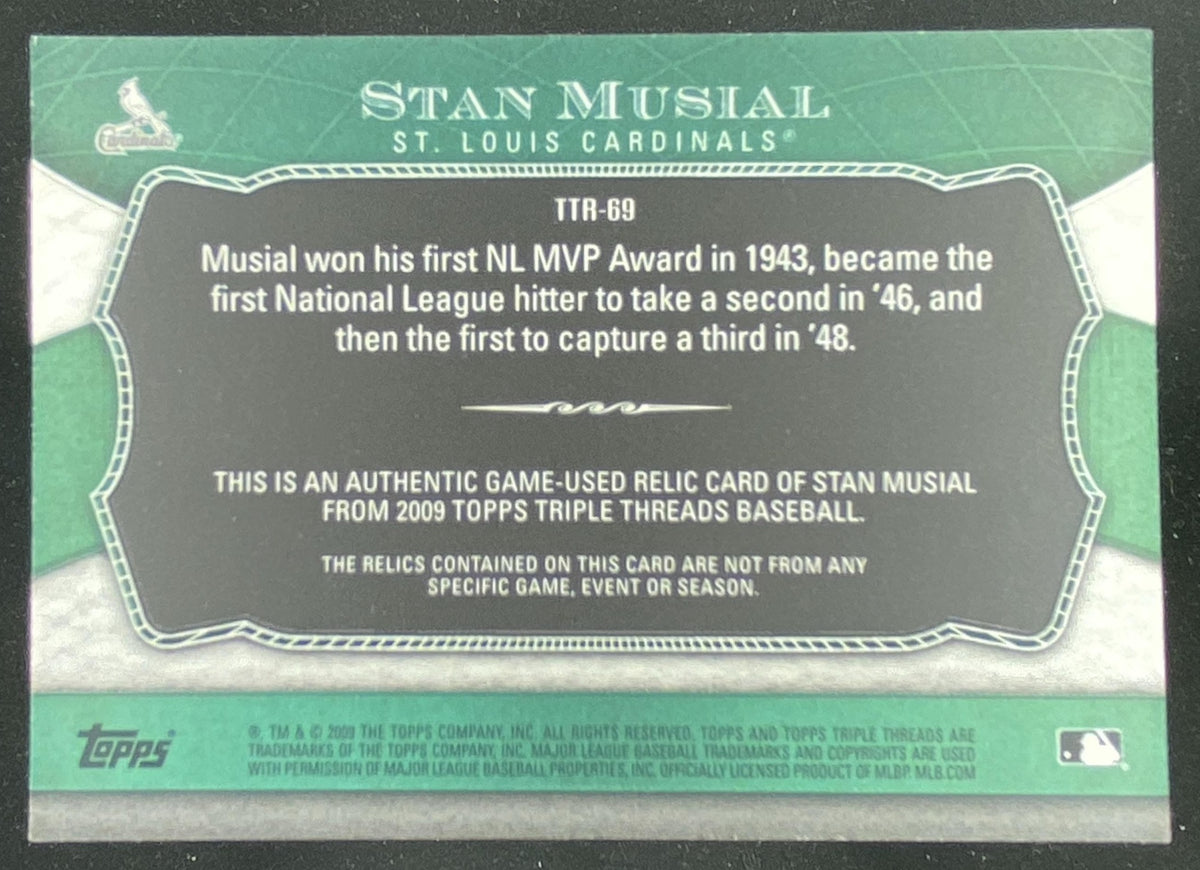 2009 Topps Triple Threads Stan Musial #TTR-69 trading card