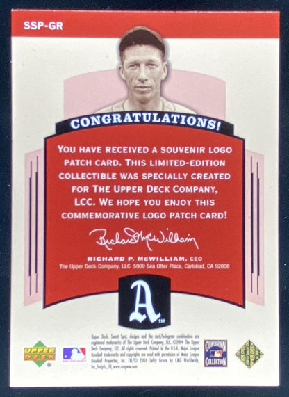 2004 Upper Deck Sweet Spot Classic Lefty Grove #SSP-GR trading card