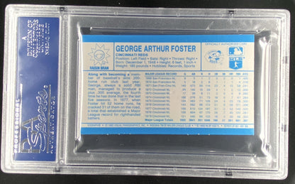 1980 Kellogg's 3-D Super Stars George Foster #50 graded PSA 10 trading card