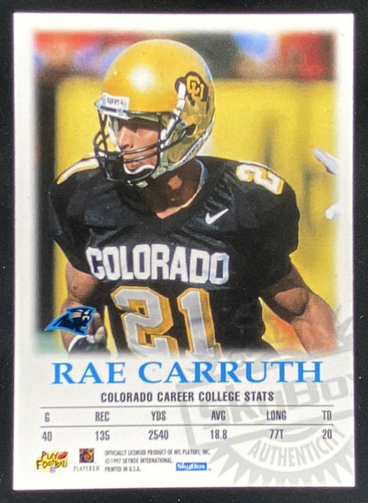 1997 Skybox Rae Carruth trading card