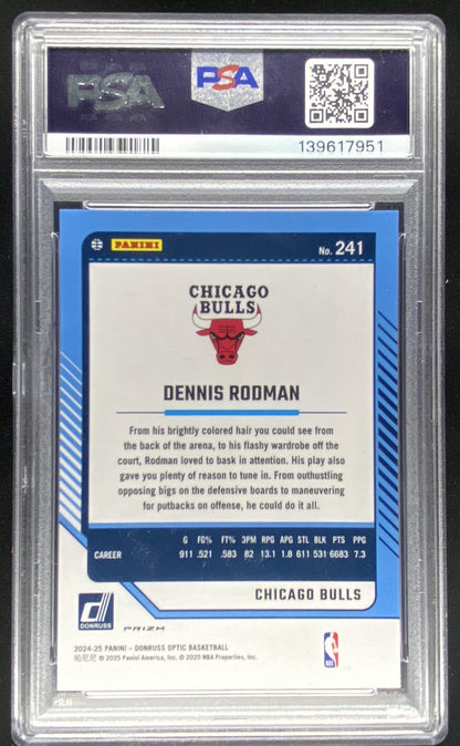 2024 Panini Donruss Optic Dennis Rodman #241 graded PSA 10 trading card