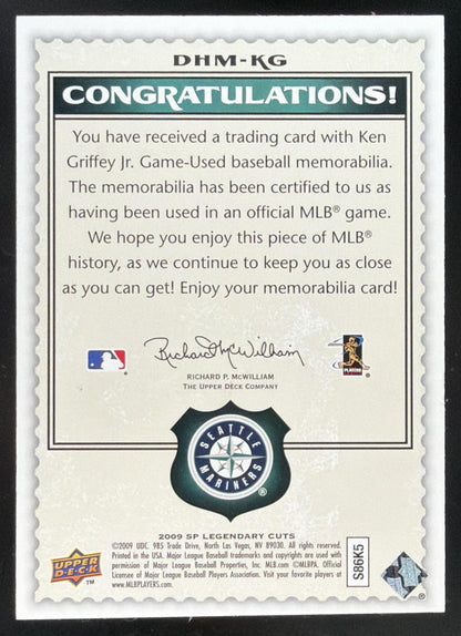 2009 SP Legendary Cuts Destined for History Ken Griffey Jr. Jersey